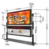 不銹鋼宣傳欄，新型閱報欄燈箱哪里定做