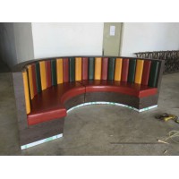 深圳龍崗卡座沙發定制廠家，橫崗餐廳卡座批發